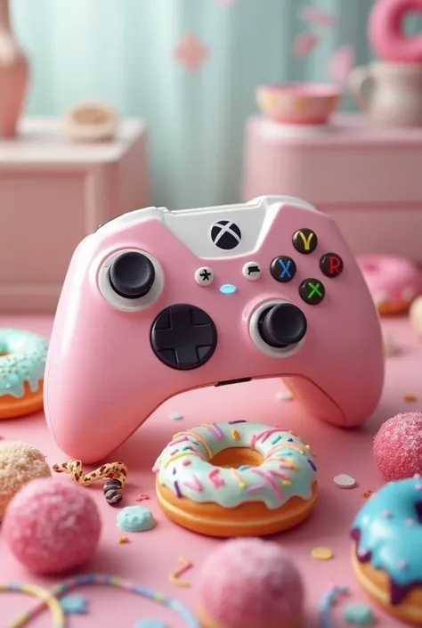 Combining a gamepad buttons with doughnuts 