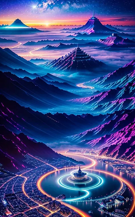 Spectacular views, Future Cities ,god秘的,  Vivid , is glittering,magic,  surrealism ,god々Shii, 素晴らShii, The little star ,美Shii景色, Inspiring Scenery, Spectacular Scenery ,Breathtaking Scenery 