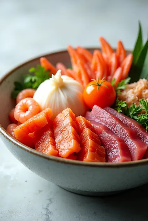 Seafood bowl、shrimp、sea bream、Tuna、Large serving 