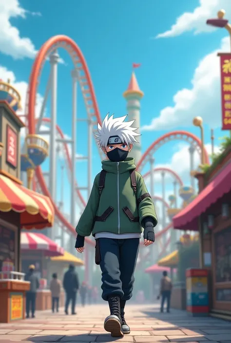 Kakashi in amusement park