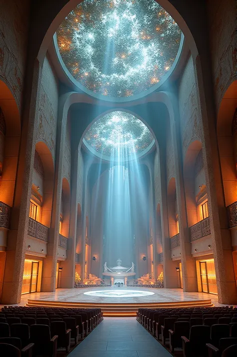 Imagine an auditorium for 250 people that is unique and has never been invented between ceilings, seats, walls and stage, that has unique lights and designs that can visually make you fall in love. 