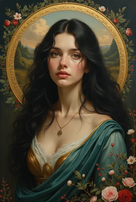 Portrait of Persephone (Greek) - Goddess of the underworld and springtime.