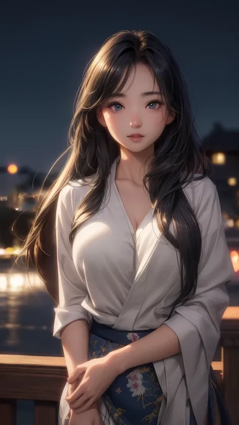 Photorealistic beautiful female student、18-year-old、night view、amazingly beautiful、Extremely high quality clarity、beautiful body、(highest quality、8k、32K、masterpiece、nffsw:1.3)、ultra high resolution,(Photoreal:1.4),RAW photo, detailed face,,beautiful hair, ...