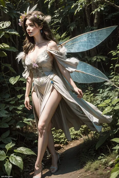 Bewitching Fairy　In nature, the feathers are large　Realistic