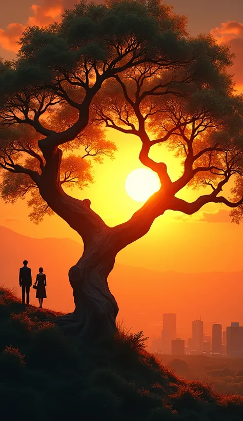 arafed tree branch with a  The sun ,  The sun ,   arafed tree branch with a sun  ,   the sun rises in the sky is strong  ,  the sun shines on him ,  sunset light , Sunset. golden hour,  early morning sky The Sun , Fire above head ,  Sundown Golden Hour , W...