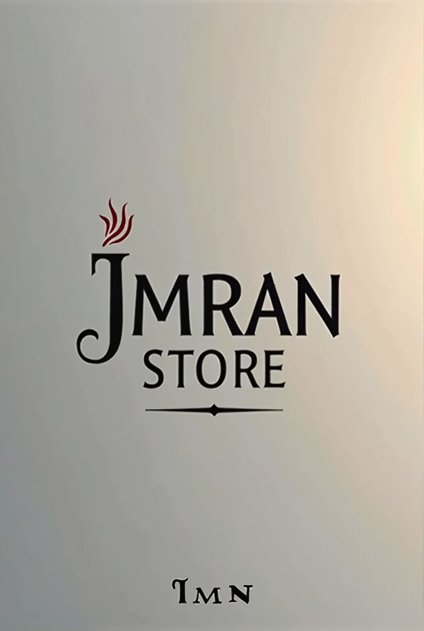 Imran store logo in english in stylish font


