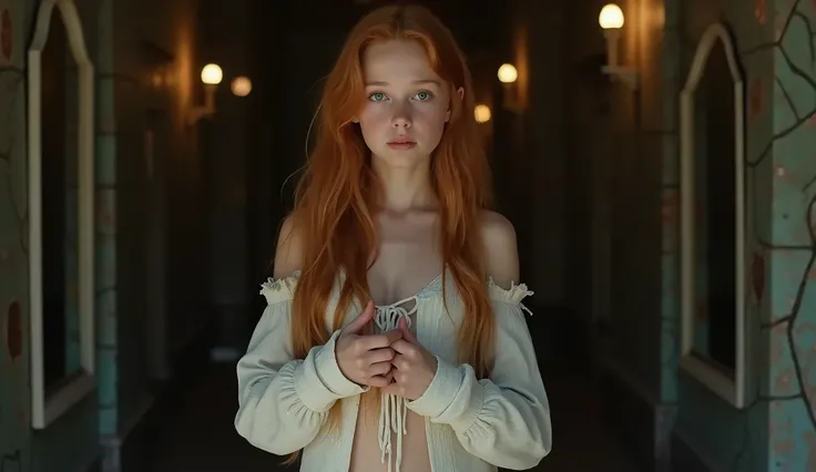 SeaArt AI ،sadie sink completely naked sweaty body shaved armpits hyper  realistic hyper، مولد مجاني للفن
