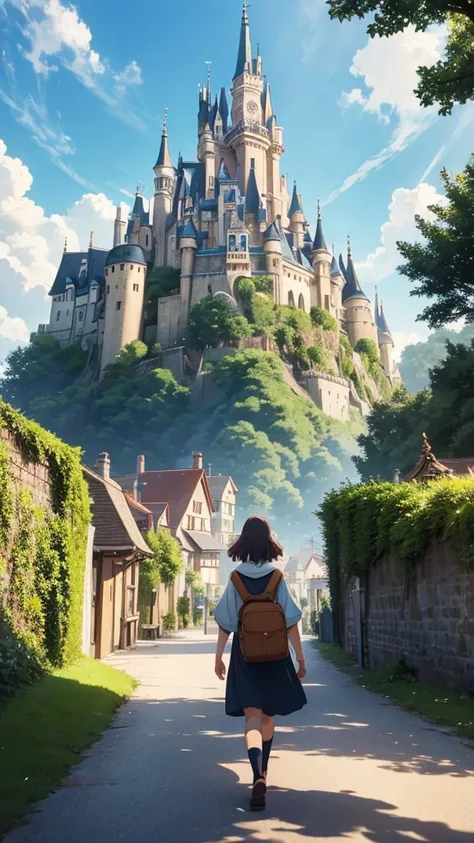 

 Studio Ghibli style animated film、 movie stills 、Best Quality、masterpiece、Representative works、 official art、 Professional 、Ultra-compact、8k、 girl、castles


The quaint of a European village、 while viewing surrounding buildings。 person from a European vi...