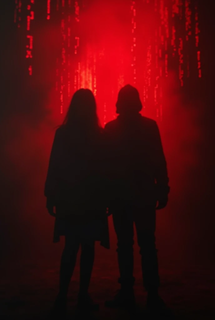 "A chilling first-page newspaper cover with the headline LOS MONSTRUOS DE ECATEPEC: EL HORROR DETRÁS DE LOS CRÍMENES MÁS PERTURBADORES EN MÉXICO. The scene shows two dark, blurred silhouettes of Patricia Martínez and Juan Carlos Hernández standing in a fog...