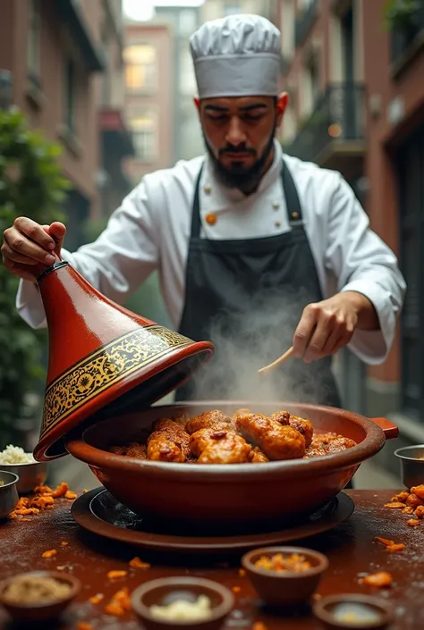  Israeli hooligans are cooked in a Moroccan tagine,  cooking pot the cook is from Morocco the whole thing happened in Amsterdam 