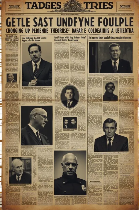 Newspaper clippings suggesting possible mafia connections or foul play.
Narrator: "Theories emerged—from mafia involvement to a possible cover-up, but no answers ever came."

