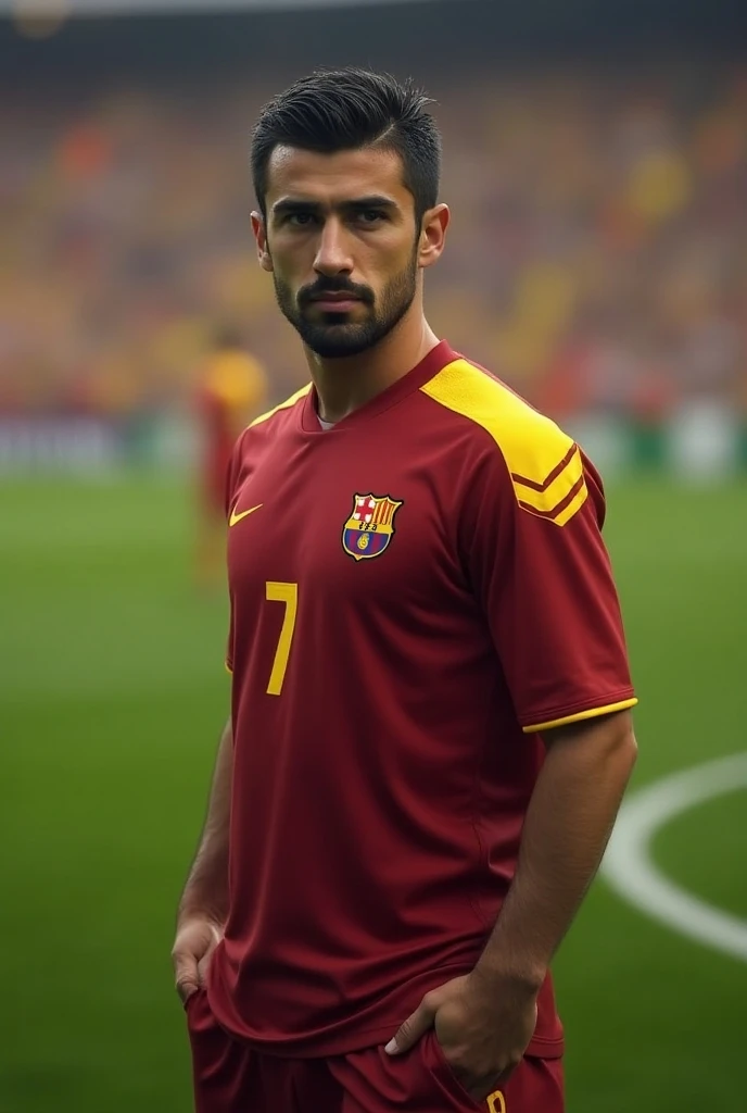 2009 Xavi in Barcelona shirt