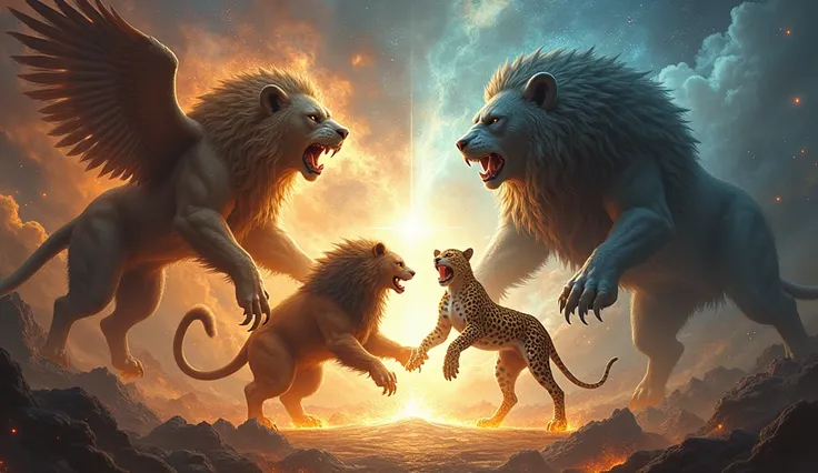 The 4 Wild Beasts of the Book of Daniel, in a spiritual battle