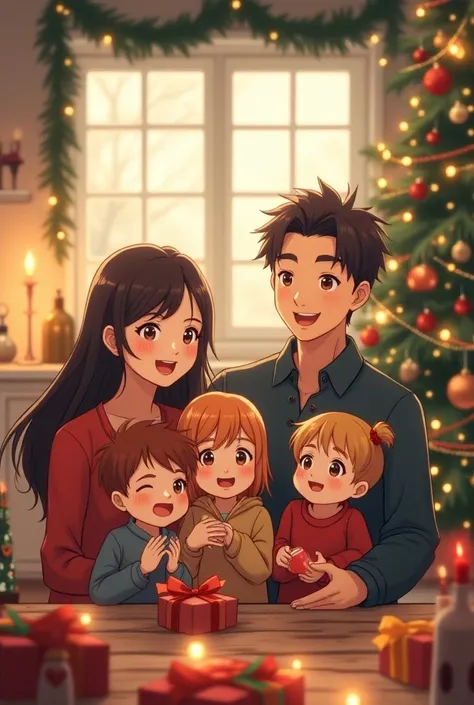 Happy Christmas to all my family in anime form