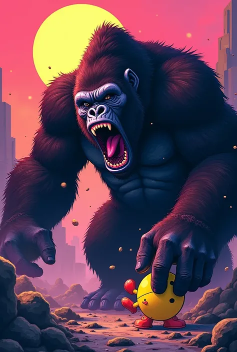 Gorilla eating Pacman 