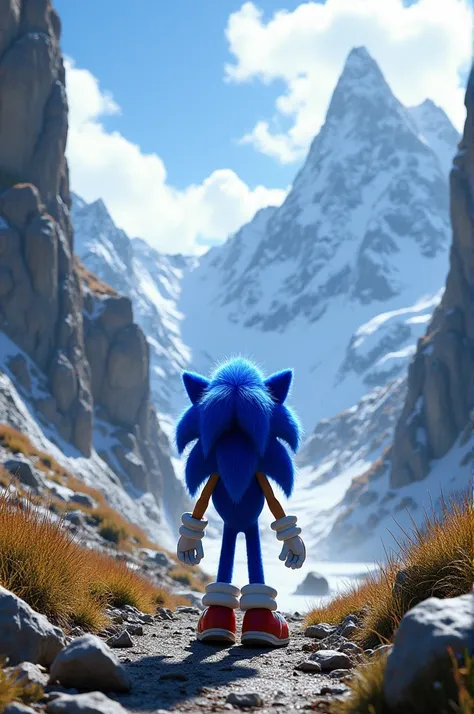 A sonic on mountain 