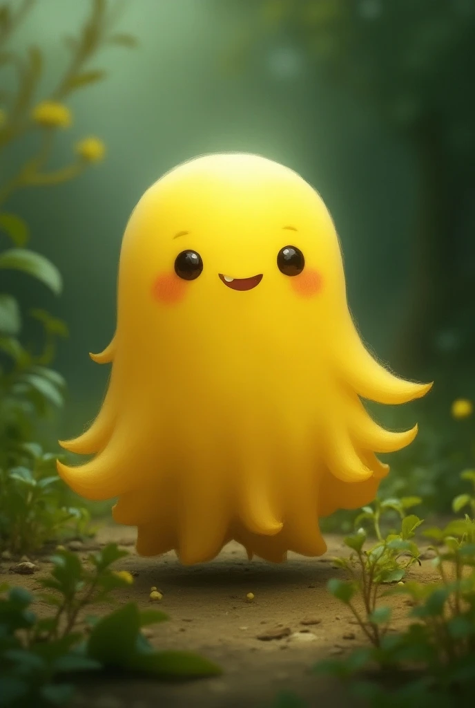 Cute yellow gost in a sinful nature