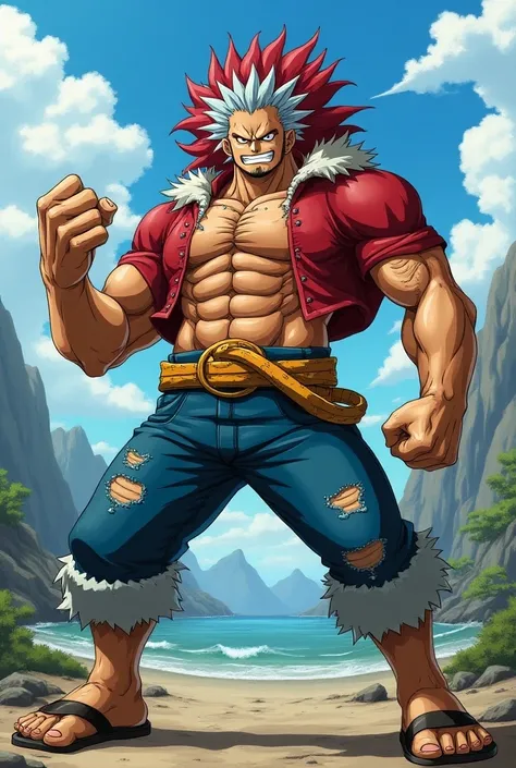 monkey d Garp and dadan fusion like dragon ball’anime