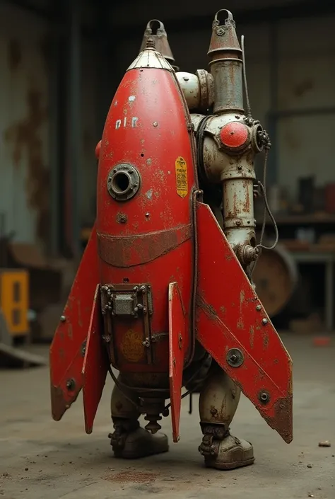 Jetpack model 3D red with white and yellow
Worn and rusted 