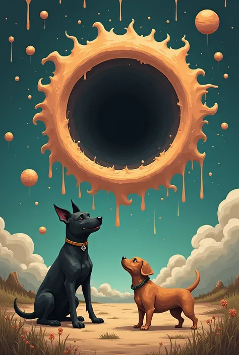 A cheerful black hole and a dog without internet and understanding nothing about what is happening