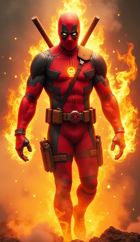 Here’s a concept for a Deadpool and Phoenix hybrid:

"A fiery, unpredictable hybrid that merges Deadpool’s chaotic personality and regenerative healing with the cosmic and destructive power of the Phoenix. The creature retains Deadpool’s signature red-and-...