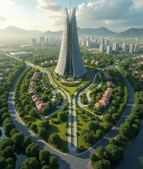 it is a master development plan, site Pilar Bataan, it is an urban planning it has greenies, the concept is flaming sword which is the road and it has an iconic Pilar tower the top and center, the right side is residential, left side for business building,...