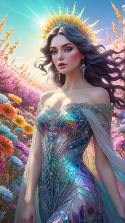 Wild winter witch goddess", Insanely Detailed, Intricate dress, gorgeous Beautiful perfect Face, Artgerm, WLOP, tom bagshaw, magali villenueve; Photograph Taken on Nikon D750, Intricate, Elegant, Digital Illustration, Scenic, Hyper-Realistic, Hyper-Detaile...