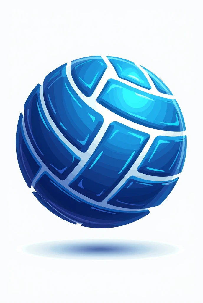 Make a blue aba volleyball logo 