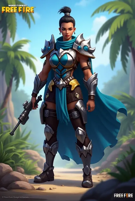 The image of a hero with a blue applique from the Free Fire Arroyoon characters