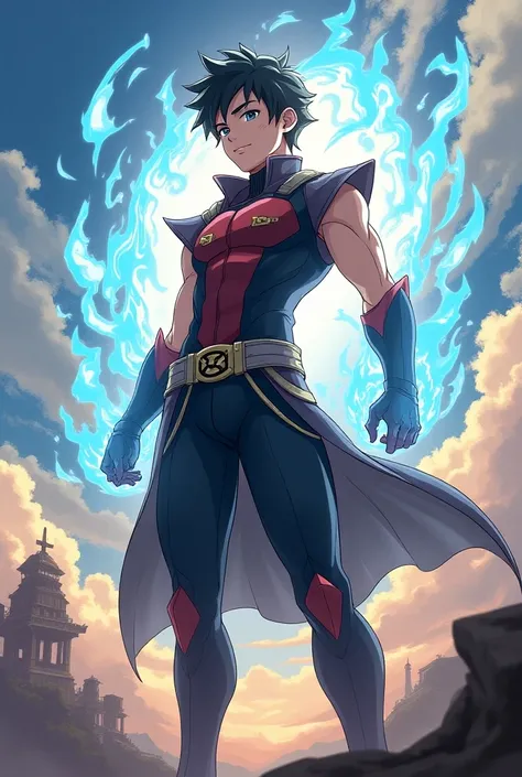 Anime magical hero guy. Superpowers