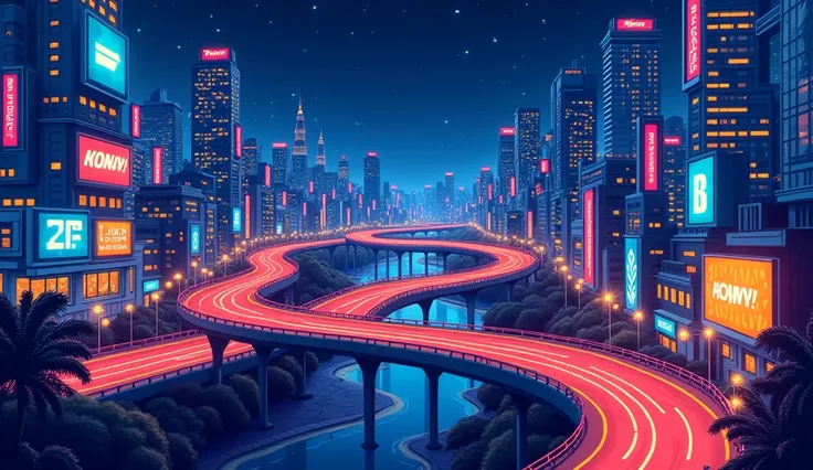 make city background cartoon road view MAKE IT NIGHT VIEW