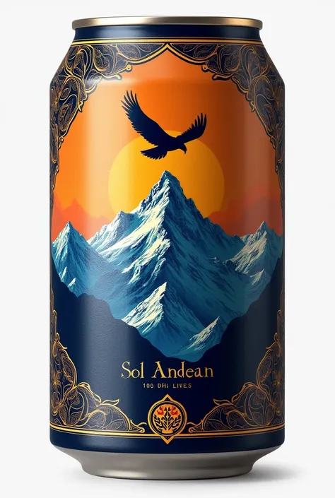 I am developing an alcoholic cocktail drink called Sol Andean and I want to create the packaging in a can