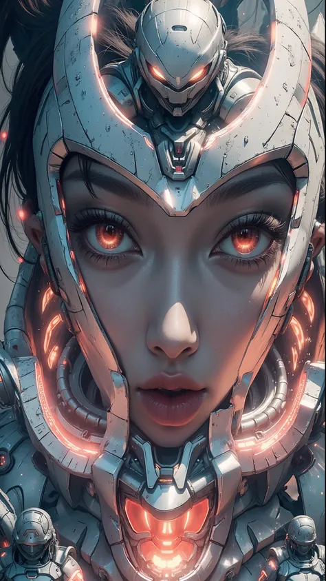 ((best quality)), ((masterpiece)), (detailed), perfect face of cyberpunk mecha japanese girl, surreal, art nouveau, in the illustrative style of moebius, spaceships, aliens, fantasy, sci-fi, graphic novel, line drawing, french retro,
