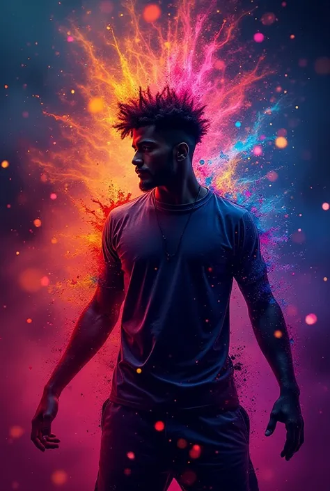 digital art,
DJ, Neon, Splash, Conceptual Art, DYNAMIC LIGHT, neon streams of light, masterpiece, styled by Patrice Murciano
RTX, 4k, Black Man, AI MiDJourney, bright and saturated colors, watercolor, Oil paints, HDR, 500px, 4k