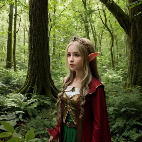 Elf girl in the woods