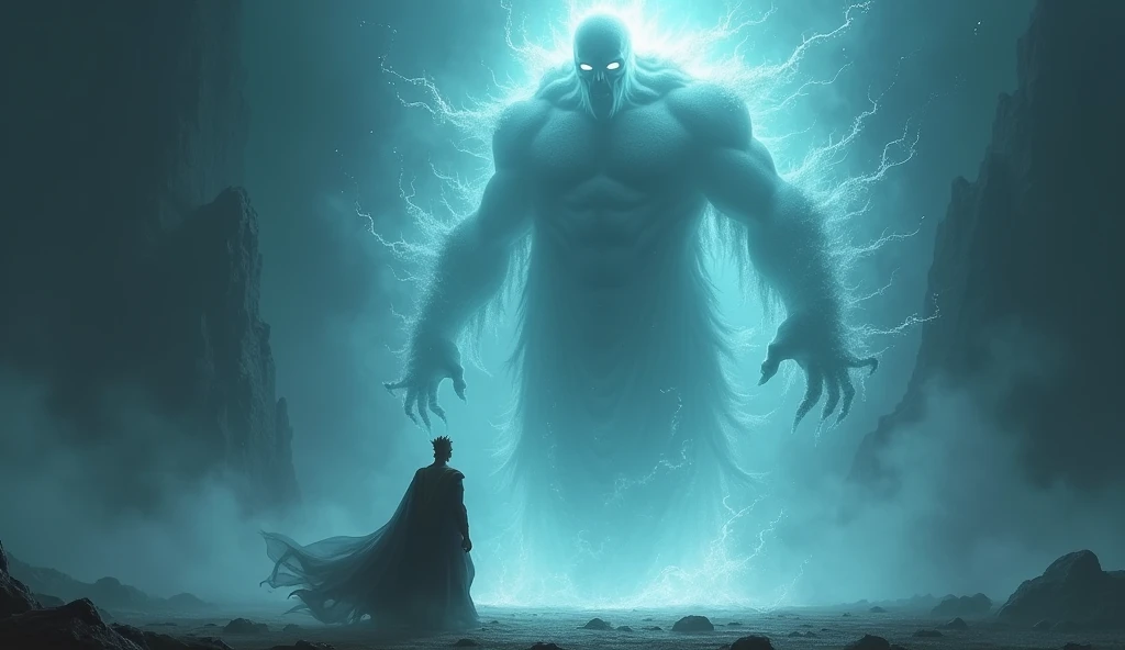 There is a giant ghost which is very scary and is trying to scare King Vikramaditya who is a very powerful ghost.