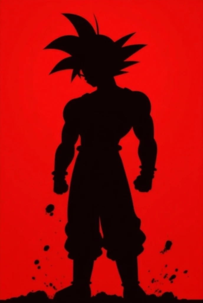 Goku shadow art
Make it with red 