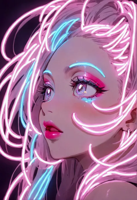 Neon lights for makeup artists