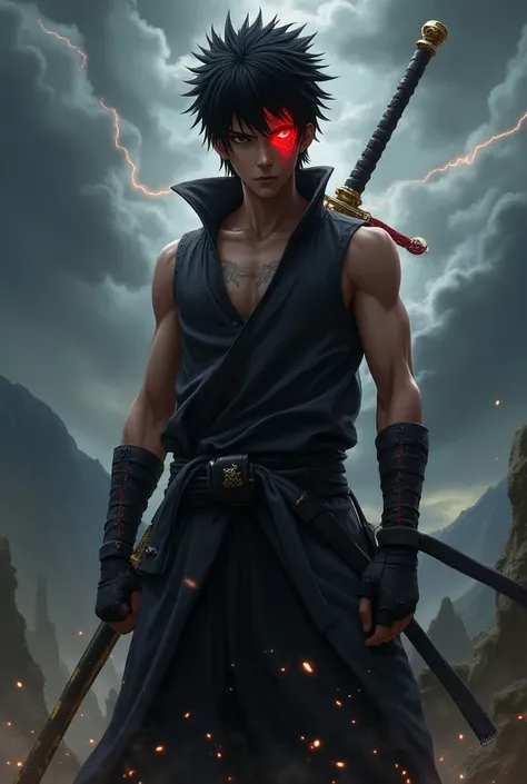 Sasuke with Sharingan 