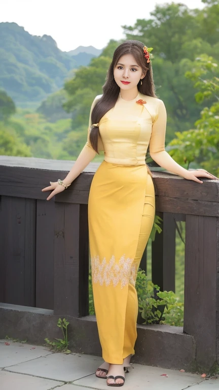 Myanmar girl beautiful full body 