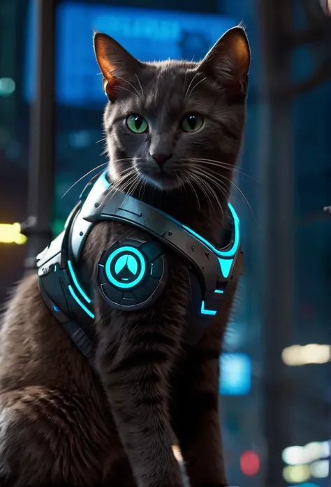 ultra detail,  High resolution, ultra detailed,  Best quality, amazing,  superior quality ,  Extremely detailed Unity Cg 8K background image,  film lighting, Cat fanatic , cyberpunk, dark boy