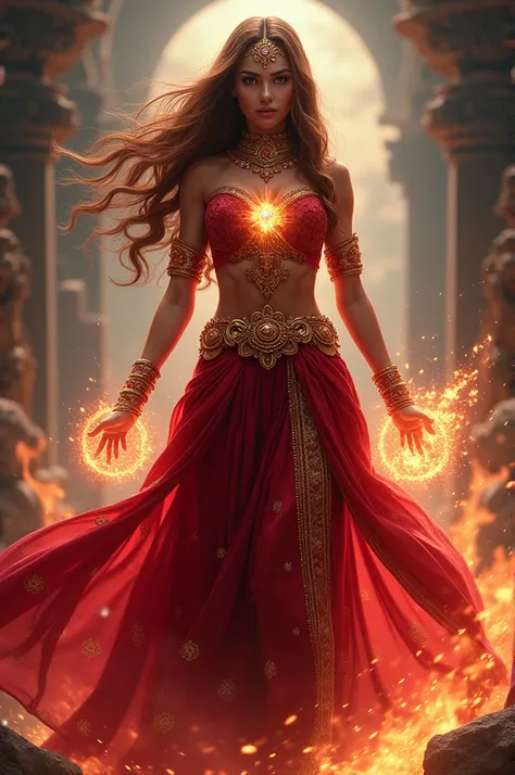 Scarlet witch in indian dress
