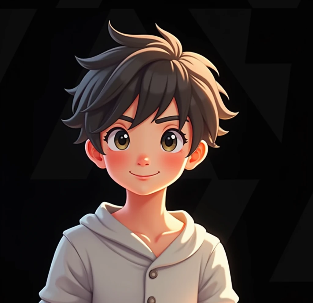 Create a free fire logos, in the logo use a cute boy picture.