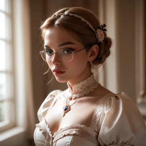 1girl, hourglasses body, victorian, realistic