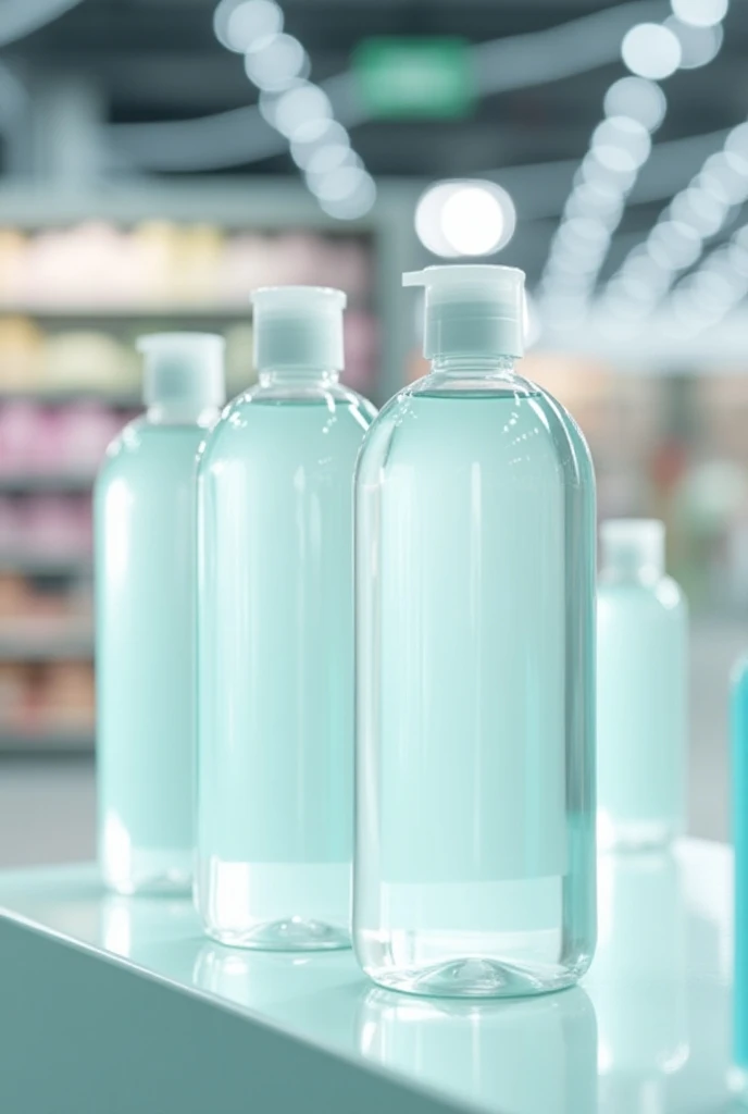 Create a clear picture where Clear shampoo is visible on the shelf in the supermarket