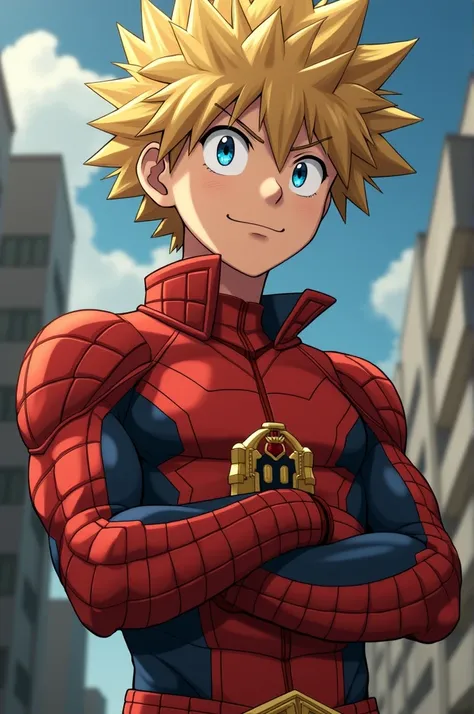 Bakugo from My Hero Academia showing the penis