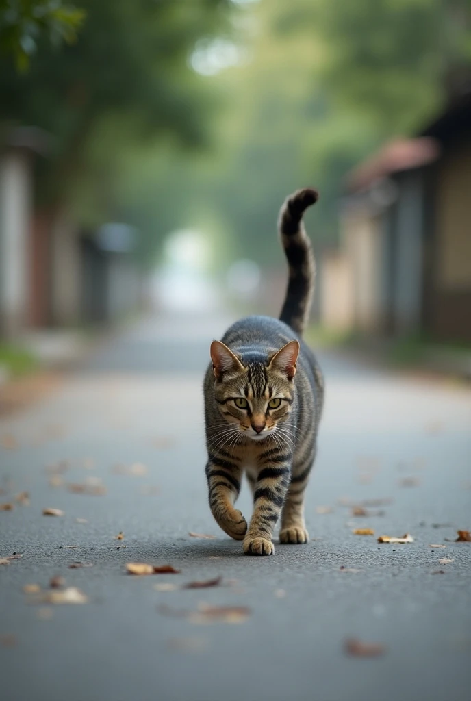 Cat road photo 