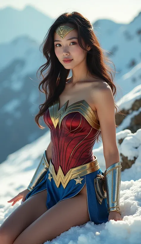 cute、Cute Japanese、           Wonder Woman  。     live action    、     live action     、Brown Hair、masterpiece、beautiful girls、beautiful Eyes、Narrow eyes、  Eyes are exploding                    、A Shining Place、  Best Quality  、Super        kampala        ...