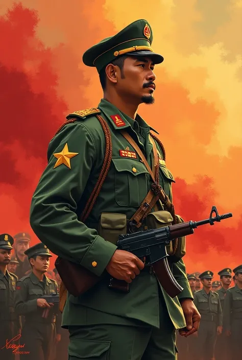  The Peoples Army of Vietnam is a symbol of patriotism ,  the resilience and solidarity of the Vietnamese people .  Founded under the leadership of the Communist Party of Vietnam and President Ho Chi Minh,  the army is not only an armed force to defend the...