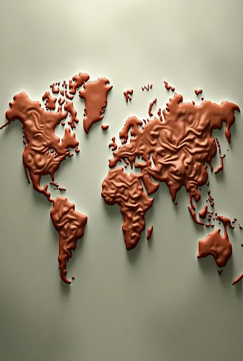 World map where the continents are made up of naked women